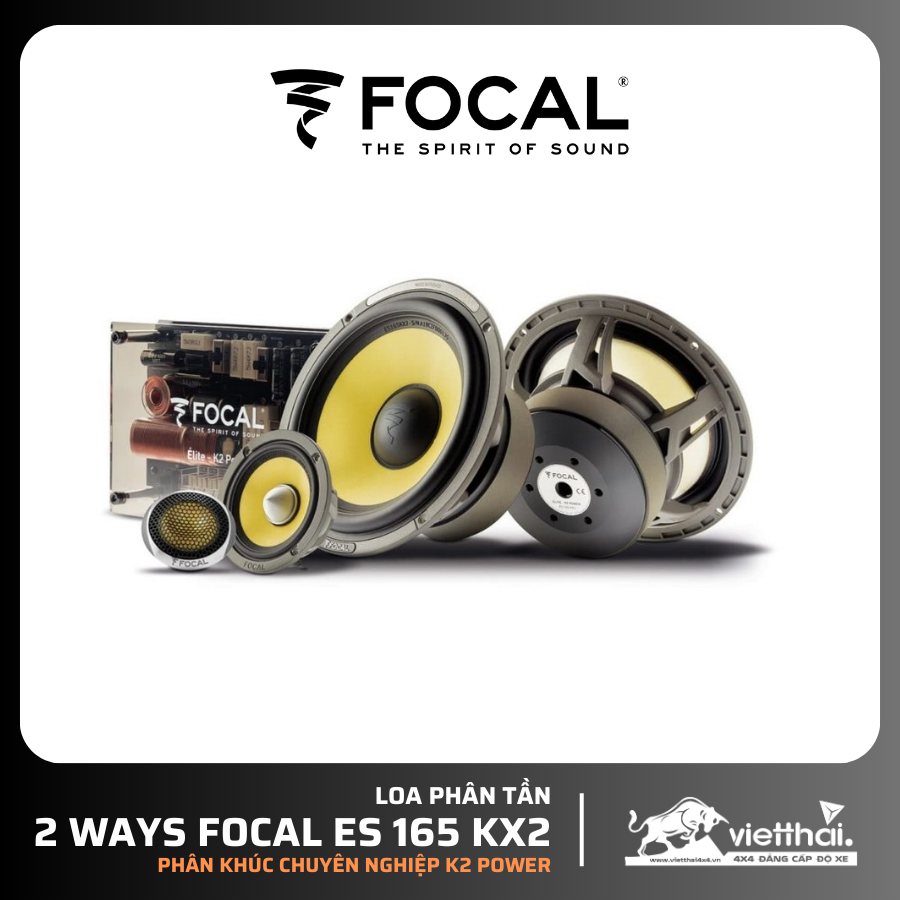 Loa phân tần 2 ways Focal ES 165 KX2 | Phân khúc chuyên nghiệp K2 Power